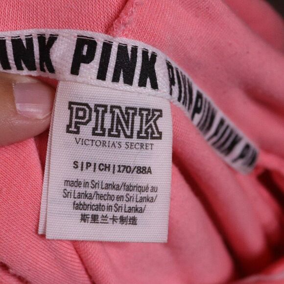 VS PINK | Terry Cloth Hoodie Sweatshirt Small - Picture 5 of 7